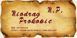 Miodrag Prokopić vizit kartica